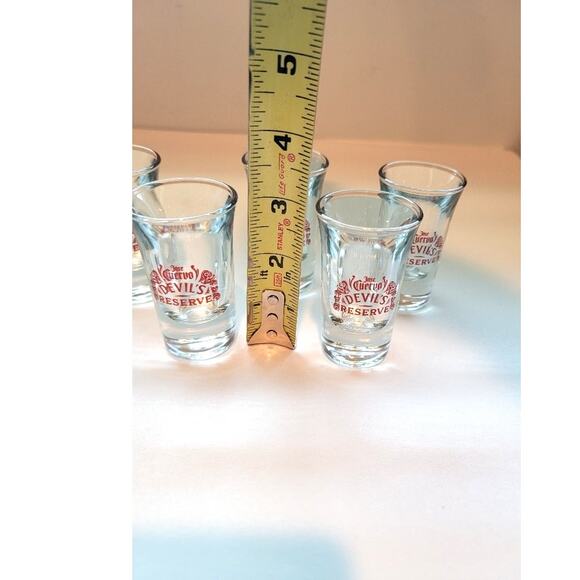 Jose Cuervos Shot Glasses Tequila Devil's Reserve Barware - Set of 6 - Picture 7 of 9